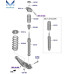 mobis rear shock absorber hyundai palisade 2018-24